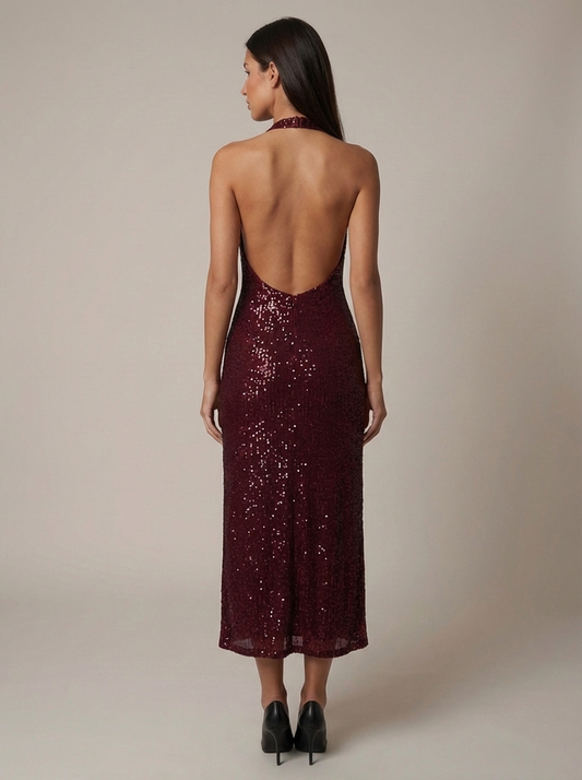Vestido Midi de Lentejuelas Emily